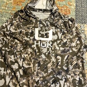 Huk Camo Long Sleeve Shirt - Green and Brown